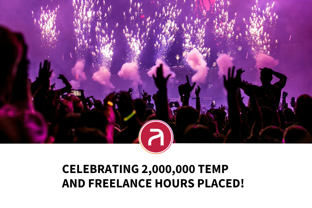 Celebrating 2,000,000 Temp and Freelance Hours Placed!